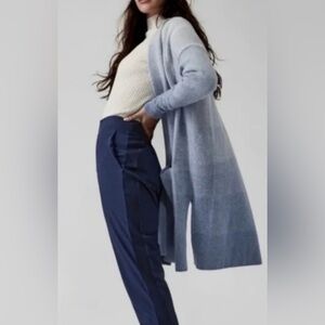 Athleta Gray Long Cardigan
